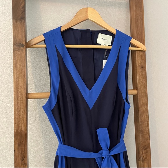 NWT cropped cutout jumpsuit Anthropologie size 8 - Picture 8 of 9